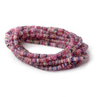 4mm Multi Color Madagascar Sapphire Faceted Heishi 16 inch 290 Beads AA - Beadsofcambay.com