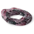4mm Multi Color Spinel Plain Rondelle Beads 18 inch 175 pieces AAA - Beadsofcambay.com