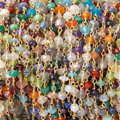 Faceted Rondelle Beads 1-4mm
