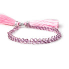 4mm Rhodolite Garnet Pavilion Faceted Heart Beads 7 inch 78 pieces AA - Beadsofcambay.com