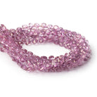 4mm Rhodolite Garnet Pavilion Faceted Heart Beads 7 inch 78 pieces AA - Beadsofcambay.com