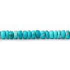 4mm Sleeping Beauty Turquoise Faceted Rondelle 16 inch 175 Beads - Beadsofcambay.com