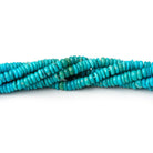 4mm Sleeping Beauty Turquoise Plain Heishi Beads 16 inch 296 pieces AA - Beadsofcambay.com