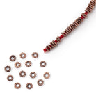 4mm Twisted Jump Rings on an 8 inch Strand - Beadsofcambay.com