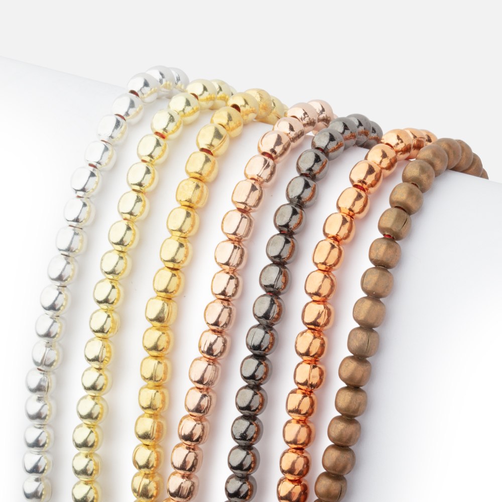 4mm Polished Round Beads - BeadsofCambay.com