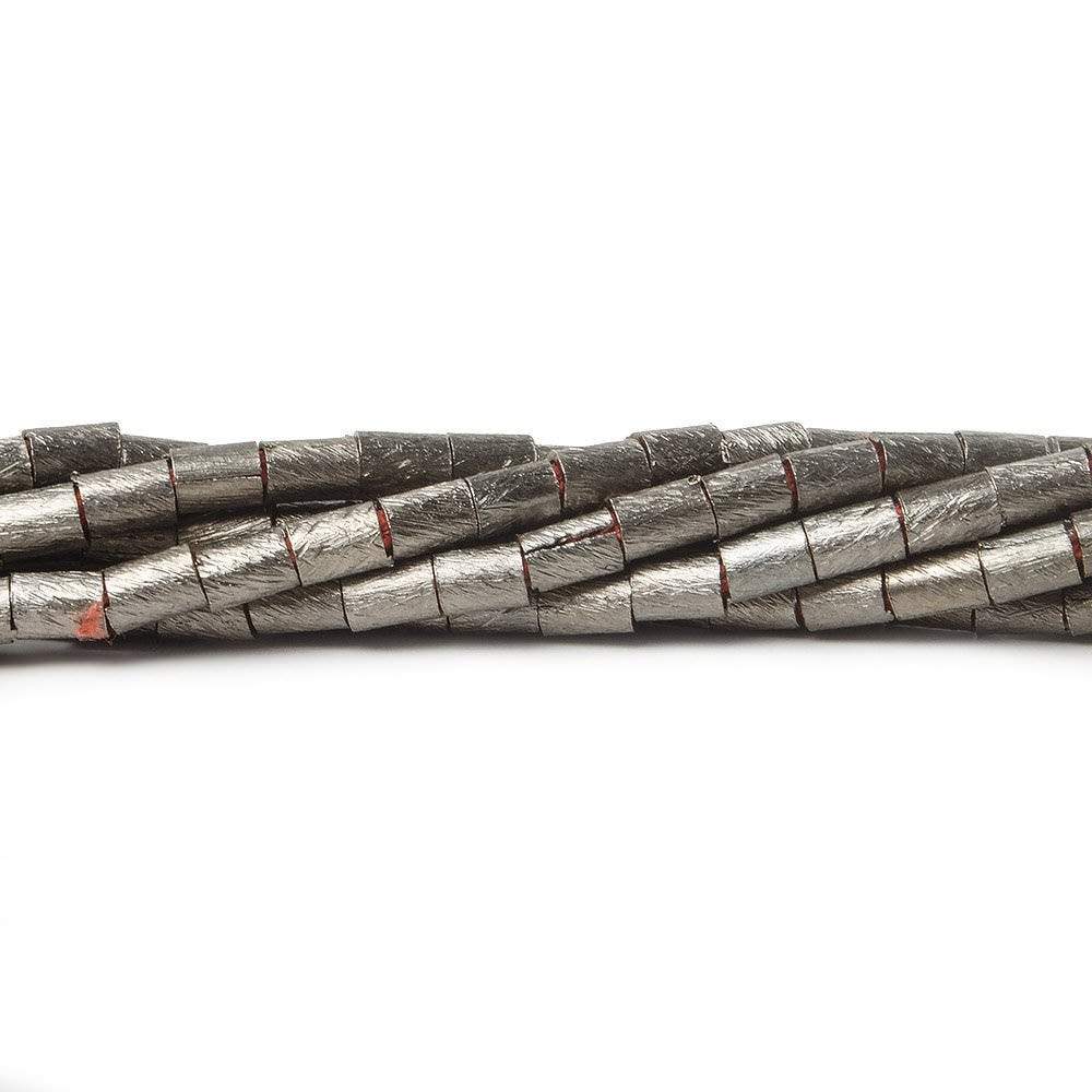 4x3mm Brushed Tube Beads 8 inch 48 pieces - Beadsofcambay.com