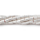 4x3mm Brushed Tube Beads 8 inch 48 pieces - Beadsofcambay.com