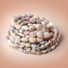 5 - 10mm Australian Opal with Matrix Unfaceted Oval 18 inch 52 Beads AA - Beadsofcambay.com