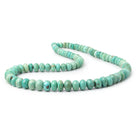 5 - 10mm Mongolian Turquoise Plain Rondelle 18 inch 88 Beads - Beadsofcambay.com