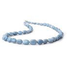 5 - 12mm Owyhee Denim Blue Opal Plain Oval Beads 16 inch 42 pieces - Beadsofcambay.com