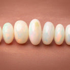5 - 16mm Ethiopian Opal Plain Rondelle 20 inch 94 Beads AAA - Beadsofcambay.com