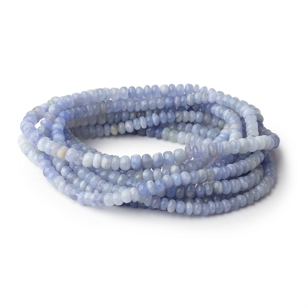 5-5.5mm Hackmanite Plain Rondelle Beads 18 inch 138 pieces - Beadsofcambay.com
