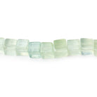 5 - 5.5mm Prehnite Plain Cube Beads 16 inches 78 pieces - Beadsofcambay.com