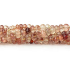 5 - 5.7mm Oregon Sunstone Faceted Rondelle Beads 16 inch 105 pieces AAA - Beadsofcambay.com