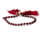 5 - 7.5mm Garnet Straight Drilled Faceted Tear Drops 8.25 inch 32 Beads - Beadsofcambay.com