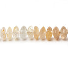5 - 7.5mm Imperial Topaz German Faceted Rondelle Beads 12 inch 103 pieces - Beadsofcambay.com