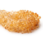 5 - 7mm Citrine Plain Pear Beads 6.5 inch 74 pieces - Beadsofcambay.com