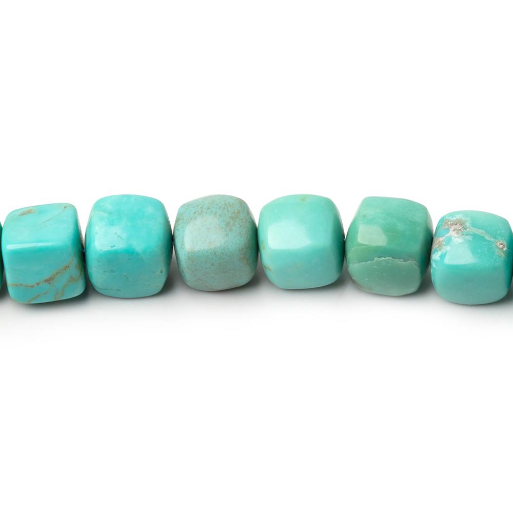 5-7mm Sleeping Beauty Turquoise Plain Cubes 16 inch 65 Beads AAA - Beadsofcambay.com