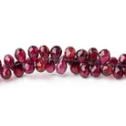 5 - 8mm Bohemia Garnet Faceted Tear Drops 8.75 inch 100 Beads - Beadsofcambay.com