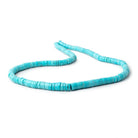 5-8mm Sleeping Beauty Turquoise Plain Heishi Beads 18 inch 235 pieces - Beadsofcambay.com