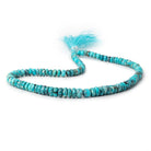 5-8mm Turquoise Faceted Rondelle Beads 16 inch 115 pieces - Beadsofcambay.com