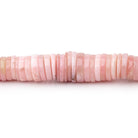 5-9.5mm Pink Peruvian Opal Plain Heishi Beads 18 inch 290 pieces - Beadsofcambay.com