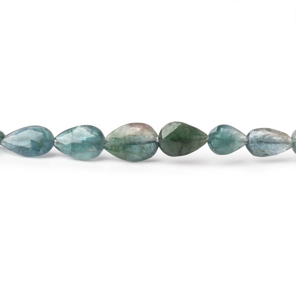 5 - 9mm Bi - Color Indicolite Tourmaline Faceted Pear 15.5 inch 62 Beads - Beadsofcambay.com