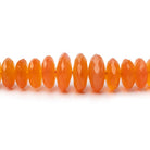 5 - 9mm Carnelian German Faceted Rondelle 16 inch 140 Beads AA - Beadsofcambay.com