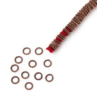 6mm Twisted Jump Rings on an 8 inch Strand - BeadsofCambay.com