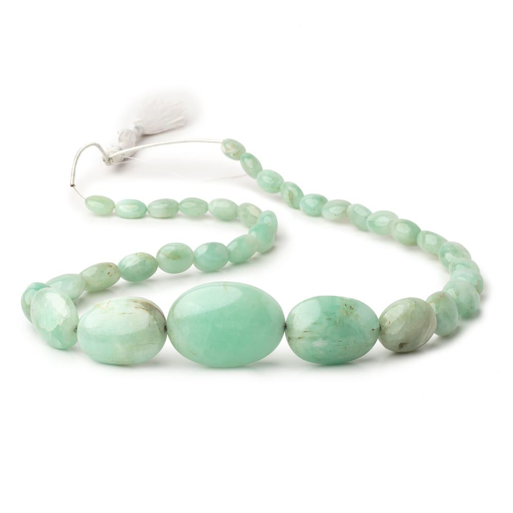 9x7-31x23mm Emerald Plain Nugget Beads 18 inch 35 pieces AA - BeadsofCambay.com