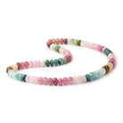 8.5mm Afghani Tourmaline Plain Rondelle 18 inch 88 Beads A - BeadsofCambay.com