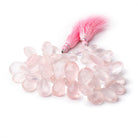 13-18mm Rose Quartz Faceted Pear Beads 8 inch 52 pieces - BeadsofCambay.com