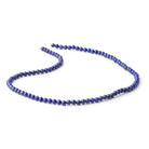 4mm Lapis Lazuli Plain Round Beads 16 inch 96 pieces - BeadsofCambay.com