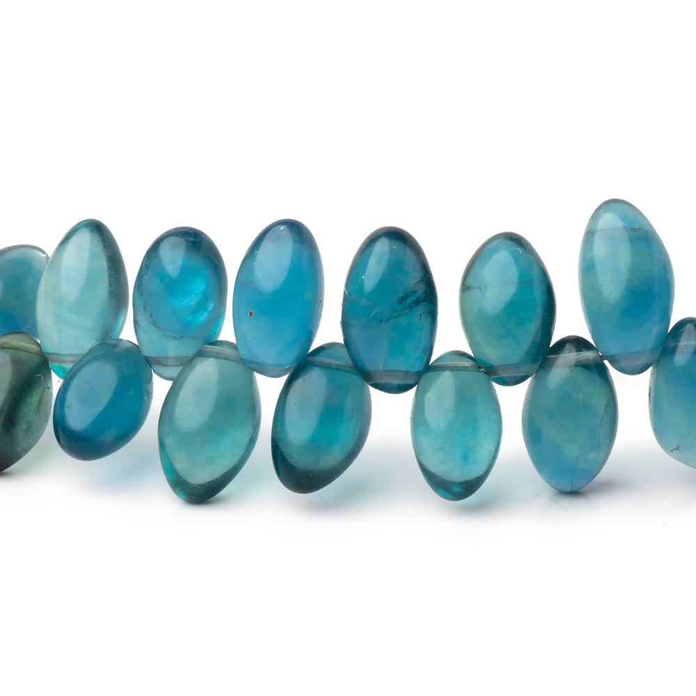8x5-10x6mm Shaded Fluorite Top Drill Plain Marquise 7.5 inch 50 Beads AA - BeadsofCambay.com