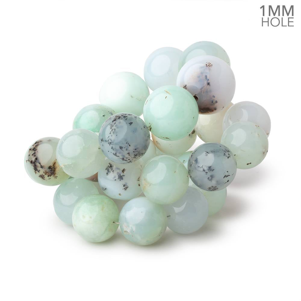 16-20mm Chrysoprase Plain Round 18 inch 29 Beads AA - BeadsofCambay.com