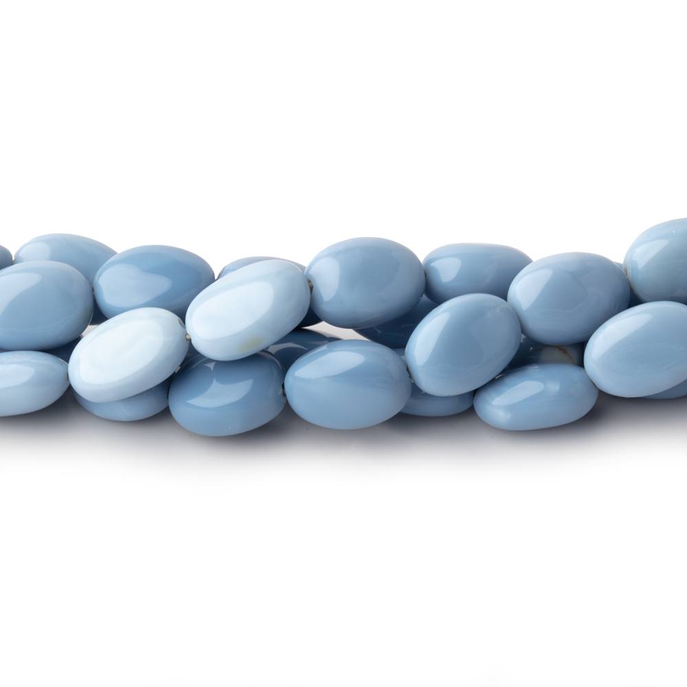 5x4-11x7mm Owyhee Blue Opal Plain Oval Beads 16 inch 39 pieces - BeadsofCambay.com