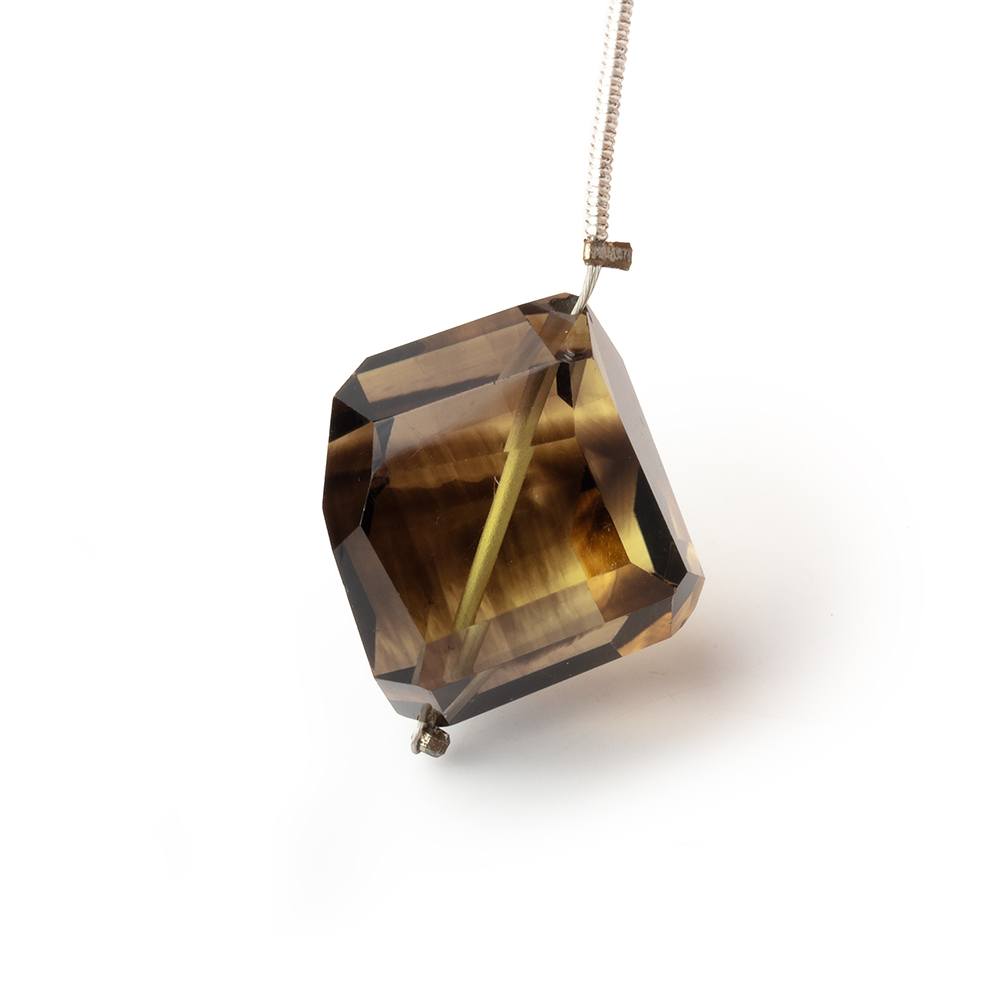18-20mm Bi-Colored Quartz Faceted Nugget Focal 1 Bead - BeadsofCambay.com