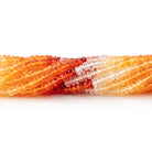 3mm Mexican Fire Opal Faceted Rondelle Beads 15.5 inch 230 pieces AA - BeadsofCambay.com