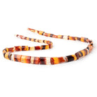8-16mm Mexican Fire Opal Step-Faceted Tube 19 inch 44 Beads AAA - BeadsofCambay.com