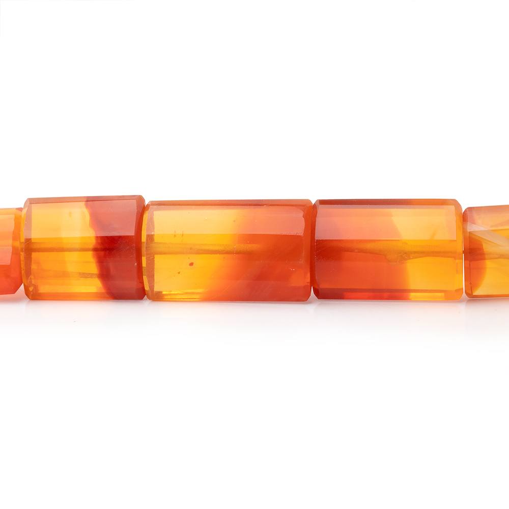 6-16mm Mexican Fire Opal Step-Faceted Tube 19.5 inch 46 Beads AAA - BeadsofCambay.com