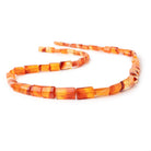 6-16mm Mexican Fire Opal Step-Faceted Tube 19.5 inch 46 Beads AAA - BeadsofCambay.com