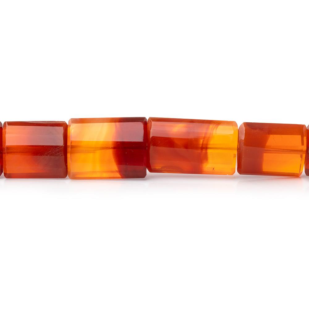 6-16mm Mexican Fire Opal Step-Faceted Tube 19.5 inch 45 Beads AAA - BeadsofCambay.com