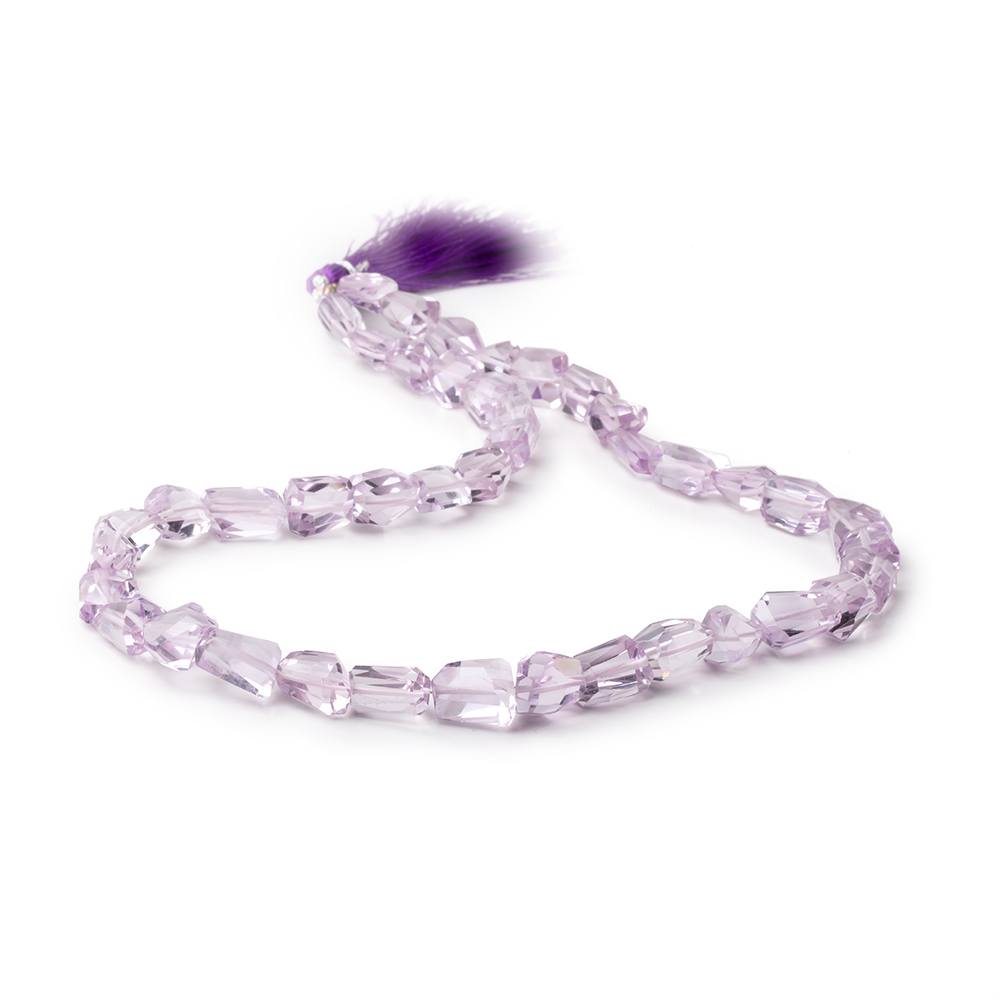 9-11mm Pink Amethyst Faceted Nugget Beads 15 inch 42 pieces - BeadsofCambay.com