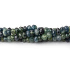 2.5-5mm Montana Sapphire Faceted Rondelle Beads 18 inch 200 pieces AA - BeadsofCambay.com