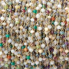 Faceted Rondelle Beads 1-4mm