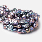 14x22-14x26mm Peacock Ultra Baroque Freshwater Pearls 16 inch 14 Beads AA - BeadsofCambay.com