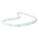 6-8mm Tanzanian Green Opal Plain Rondelle Beads 16 inch 78 pieces - BeadsofCambay.com
