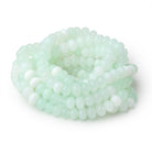 8-10mm Tanzanian Green Opal Plain Rondelle Beads 16 inch 62 pieces - BeadsofCambay.com