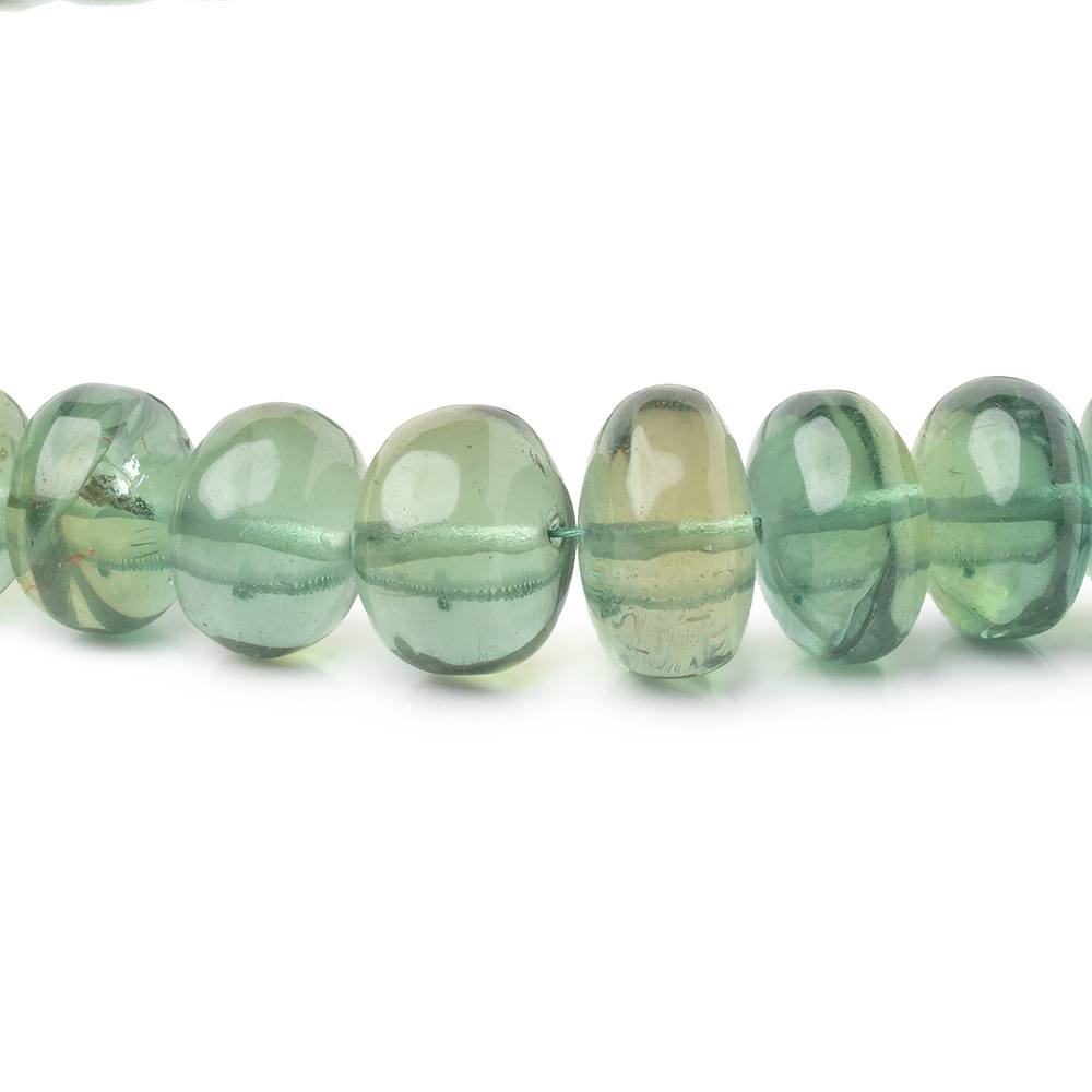 5.5-10mm Green Apatite Plain Rondelle Beads 15.5 inch 75 pieces AA - Beadsofcambay.com