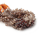 5.5 - 6.5mm Multi Color Zircon Faceted Tear Drop Briolette 8 inch 84 Beads - Beadsofcambay.com